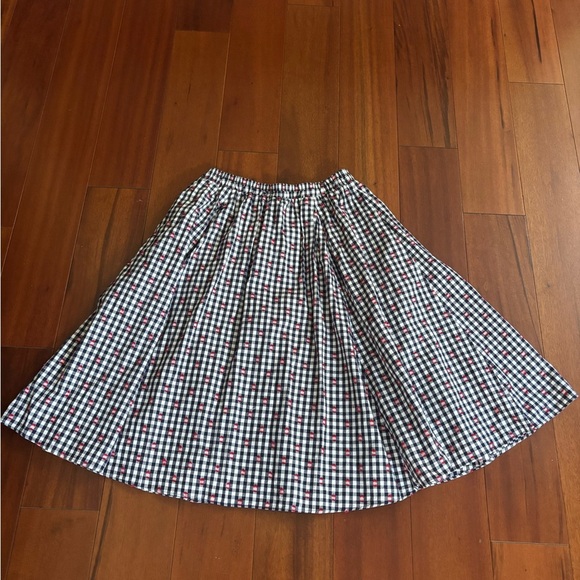 Anthropologie Black and White Patterned Midi Skirt - Picture 10 of 10